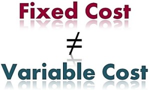 fixed cost vs variable cost